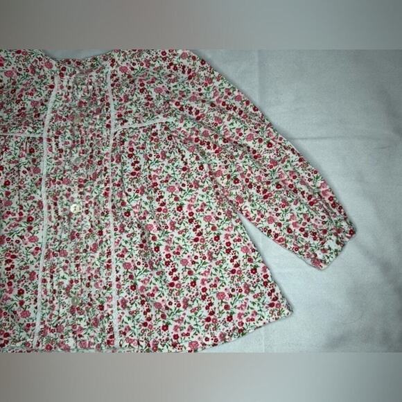 Free Planet Girls 2T Long Sleeve Colorful Floral Button Down Casual Top - Picture 3 of 16